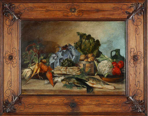 Неизвестный художник. Натюрморт с рыбами